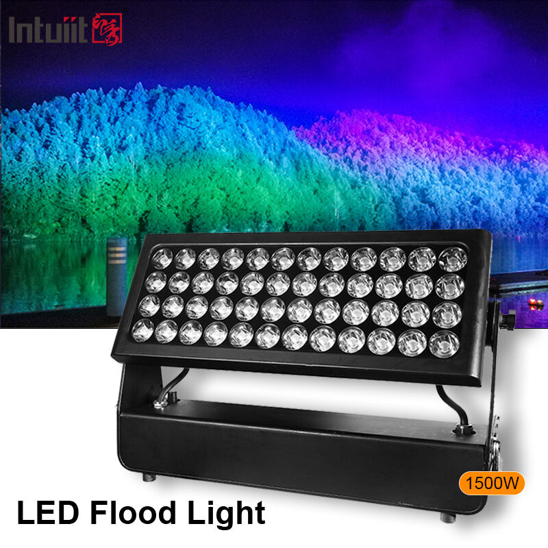 المهنية في الهواء الطلق IP65 مقاوم للماء 1500 واط RGBW 4-in-1 LED الجدار غسالة الكاشف لإضاءة المناظر الطبيعية للمدينة المعمارية