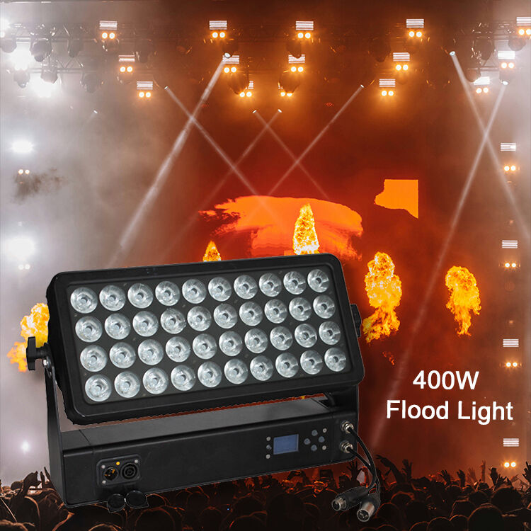 أجهزة غسل الجدران المهنية للخارج IP65 مضادة للماء 40x10W 4 في 1 RGBW LED Flood Light للضوء المشهري المعماري للمدينة