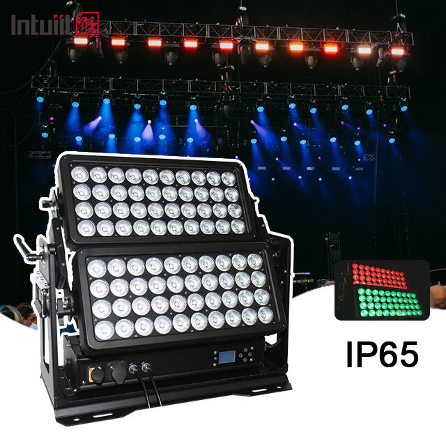 المهنية الخارجية IP65 800W RGBW 4 في 1 LED غسالة الحائط الطبقات المزدوجة المناظر الطبيعية المعماري غسل الضوء للانواع المدينة