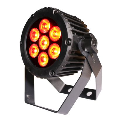 وحدة إضاءة داخلية 7 × 3 وات 23 وات RGBW 3 في 1 صغيرة LED مسطحة يمكن أن تضيء غسيلًا احترافيًا