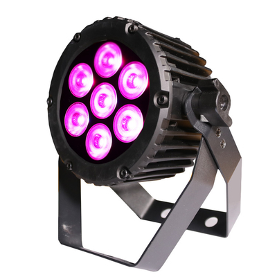 Tri Par Profile DJ Light 7 X 3W RGB 3 In1 LED Flat Par Light للديسكو