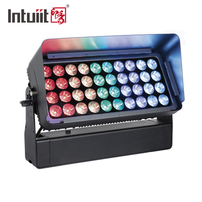 40X10W DMX RGBW 4 In1 LED Flood Wall Washer Light مقاوم للماء IP65 في الهواء الطلق مدينة بناء الإضاءة الملونة