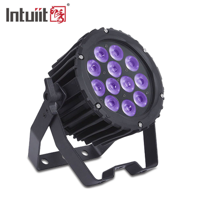 يمكن للمعدات 12 * Tri 3W RGB LED Par أن تضيء جهاز التحكم عن بعد بالأشعة تحت الحمراء لتزيين مرحلة الزفاف