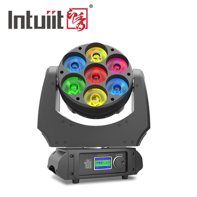 التحكم الفردي DMX Party Stage Light Rgbw 4 In 1 7x10w Wash Led Moving Head
