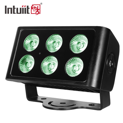 أضواء كاشفة LED خارجية للمسرح 6 قطعة * 5 وات RGBW 4 في 1 تحكم DMX في غسالة الجدار