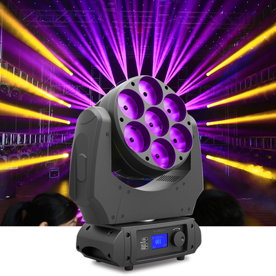 إضاءة المسرح 7x40W 4 في 1 RGBW غسل رأس متحرك LED