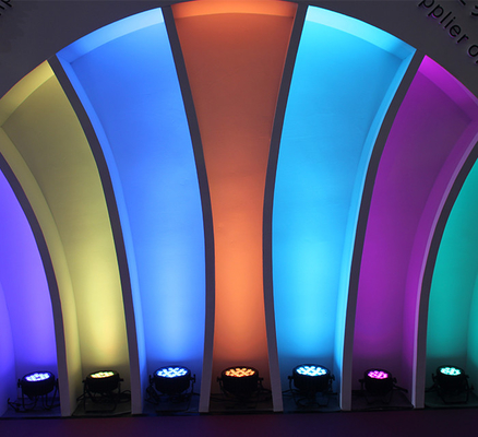 مصغرة مضادة للماء 4pcs RGB 3In1 Led Par Light للحفلات النادي الديسكو