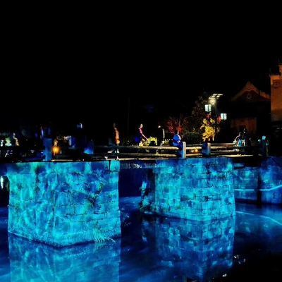 200 واط LED Gobo Projector Light IP65 للخارج مقاوم للماء الإعلان تخصيص شعار مشروع مصباح الأرضية شهادة CE