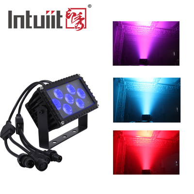 7x3W IP66 مصابيح الفيضانات الخارجيّة المُحرّكة تستخدم مصابيح LED الخارجيّة بزاوية 25 درجة التصوير المعماري مصباح الفيضانات مصباح الواجهة