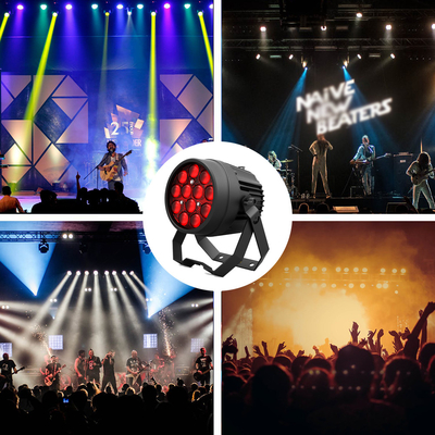 ألومنيوم سبائك Led Par 12x10W RGBW 4in1 Dmx 512 ضوء DJ غسل مرحلة الضوء