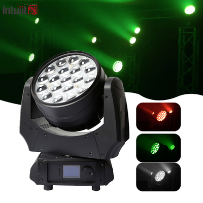زوم متحرك مصباح غسيل LED 19x10w 4 في 1 مشروع غوبو Rgbw مصباح رأس حفلة تأثيرات إضاءة المسرح بار نايتكلب ديسكو
