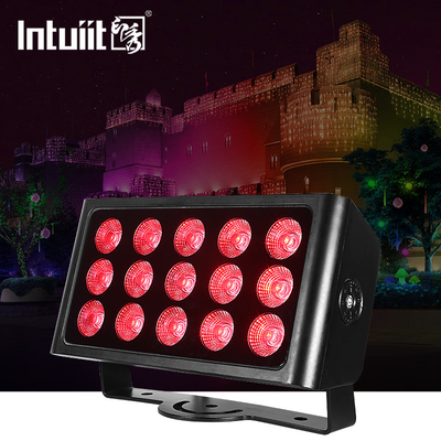 إضاءة الفيضانات في الهواء الطلق 80w مقاومة للماء 15pcs 4in1 Rgbw مدينة مدعومة لون غسل الضوء