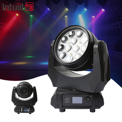 Led Wash Par 4In1 12X10W Zoom Rgbw Led Wash Moving Head Light لضوء المسرح في ديسكو