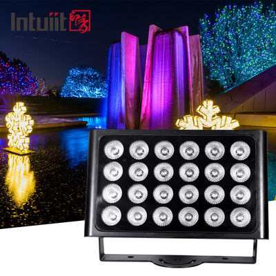 تصميم جديد للطابق الخارجي المعماري إضاءة المناظر الطبيعية LED زاوية شعاع ضيقة IP65 160W RGBW DMX512 مصابيح LED