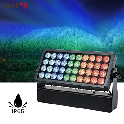 مبنى LED خارجي 40X10W 4in1 بكسل غسالة الحائط الفيضان IP65 مضاد للماء مدينة لون الضوء