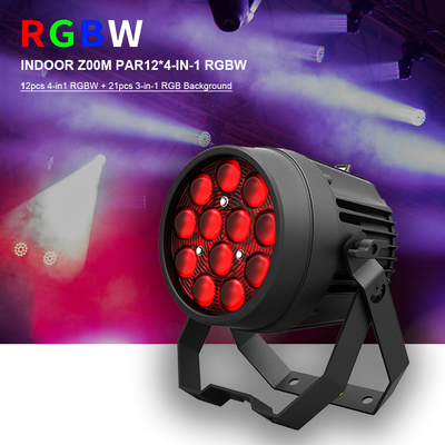 12x10W أضواء ديسكو قوية DMX 512 صوت نشط LED Par يمكن أن أضواء المسرح