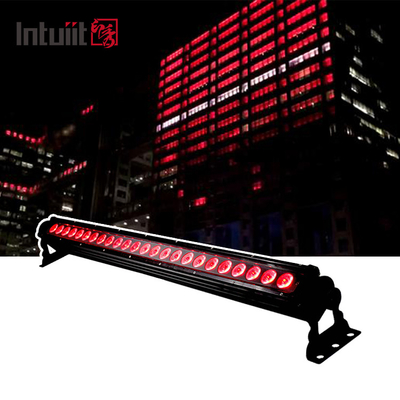 ضوء المرحلة المضيئة في الهواء الطلق IP65 24pcs مع DMX RDM ضوء غسيل الحائط المضيئة 24 عين Rgb ضوء شريط LED