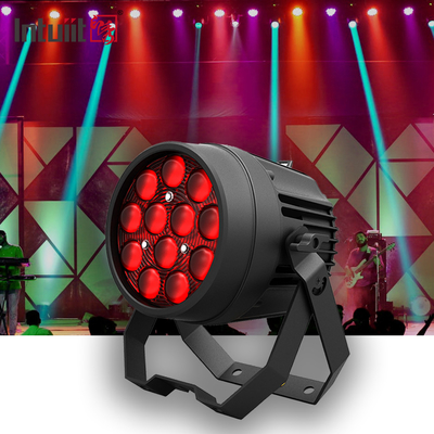 DJ الزفاف 12x10W RGBW 4in1 Led Flat Par Can Stage Lights للديسكو عيد الميلاد