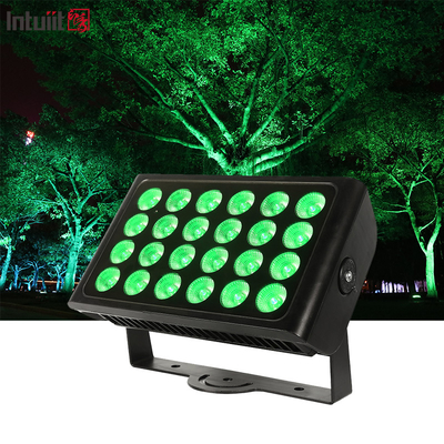 مضاد للماء 24pcs 160w LED Flood Light RGBW 4 In 1 City Color Light 24*10w LED الخارجي غسالة الحائط مصابيح المسرح