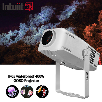 شعار مخصص مصابيح واجهة الخارجية IP65 مقاومة للماء 200W LED RGBW Rotating Gobo Projector ضوء غوبو