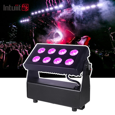8X15W RGBW 4-in-1 LED Uplights مصابيح بطارية مصابيح المسرح DJ أضواء التحكم عن بعد و DMX