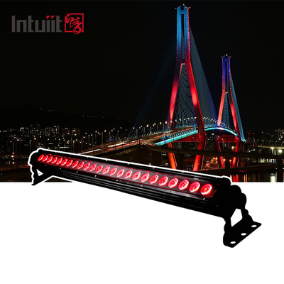 24 قطعة LED غسل الحائط 20X9W شريط الإضاءة الخارجية 3in1 مع أضواء Dmx للمباني الخارجية