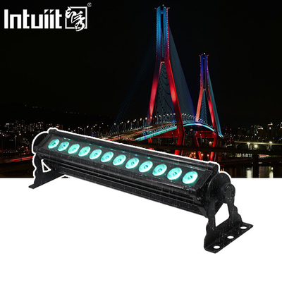 ضوء المناظر الطبيعية المضادة للماء في الهواء الطلق LED غسالة الحائط DMX 12X3W RGB مصباح حائط خطي
