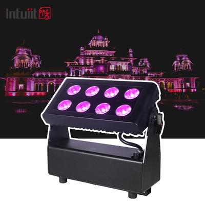 IP65 8x15w RGBW 4in1 LED Flood City Color Washer Lighting للمباني الخارجية
