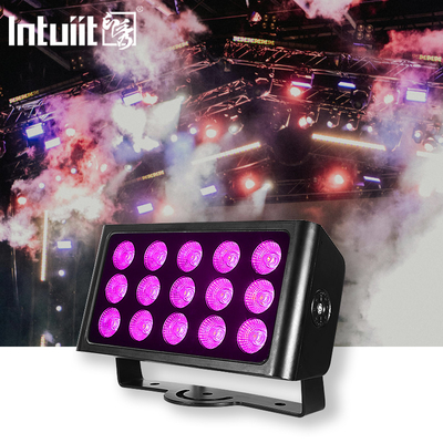 ضوء المسرح ضوء الفيضانات 15x5w RGBW ضوء الديج بار DMX512 Uplight بار للزفاف ديسكو حفلة الإضاءة المسرحية