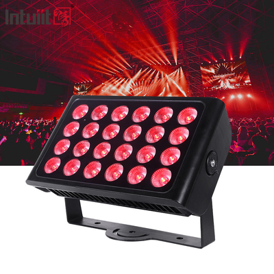 24PCS 10w مضاد للماء LED غسالة الحائط الضوء الطاقة العالية LED ضوء الفيضان RGBW LED مدينة لون الضوء