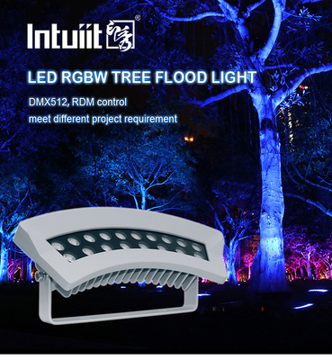 ضوء خارجي معدل IP65 يتكون من 36W RGBW LEDs 1100 لومن مع ضوء شعاع متعدد الأبعاد وزوايا بقعة