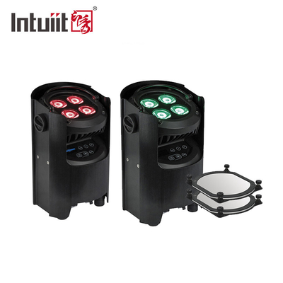4x12W 4 في 1 RGBW Dj حفل زفاف بطارية مدفوعة بالضوء LED Uplight WIFI لاسلكي Dmx ديسكو