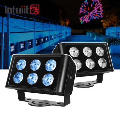 واجهة المبنى 6x5W IP65 مصباح LED المعماري الزخرفي الضوء ضوء الشعاع الضيق مربع ضوء خارجية ضوء الفيضان