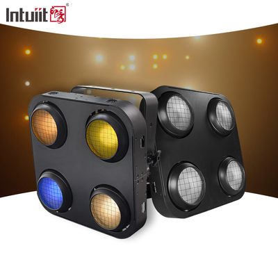 ضوء المسرح في الهواء الطلق 4X90W COB Amber Warm White Audience LED Blinder Light