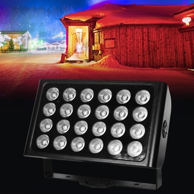 24x10w 4in1 Rgbw LED غسالة الحائط الخارجي أضواء الفيضانات حفل زفاف الحديقة ضوء المسرح