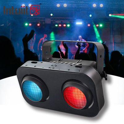2 عيون 2x90W RGB 2IN1 LED COB ضوء العمياء أمبر أبيض دافئ DJ محترف حفل تأثير المسرح الإضاءة