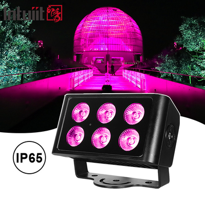 6x5W Led Rgbw 4in1 مقاوم للماء Ip65 مدينة لون غسالة الحائط LED غسل ضوء الفيضان