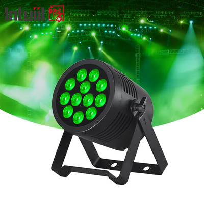 ضوء LED Par 12 * 20W 6 في 1 RGBWA-UV Par Can مرحلة الضوء الحزب بار KTV تأثير ضوء DJ