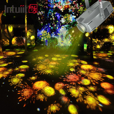 مقاوم للماء IP65 200w Gobo Projector شعار مخصص Rotating Gobo Projector Light المباني الخارجية