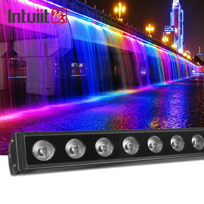 DMX RGBW تغيير الألوان 16x5w غسل شريط الضوء Ip65 قاد غسالة الحائط في الهواء الطلق