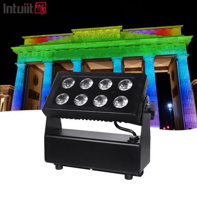 IP65 مضاد للماء 8x10w بطارية لاسلكية تعمل بالطاقة Par Uplight Dmx مرحلة LED غسالة الحائط الضوء