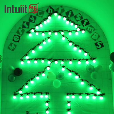 إضاءة العطلات مصباح LED محفوف بالأسلاك بيكسل LED Light مقاوم للماء Dmx Rgbw سلسلة متعددة الألوان Christmas Led Bulb String Light