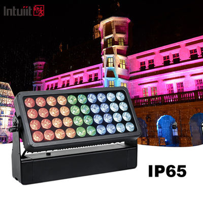 40 * 10W RGBW LED للخارج مدينة لون ضوء شعاع غسيل تأثير الشريط المقاوم للماء غسالة الحائط أضواء الفيضانات IP65 DMX512 وضع التحكم