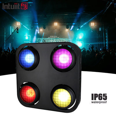 أضواء كاشفة مقاومة للماء 4 عيون ضوء كاشف للمسرح 4x90 واط Dmx512 Led جمهور Cob ضوء كاشف
