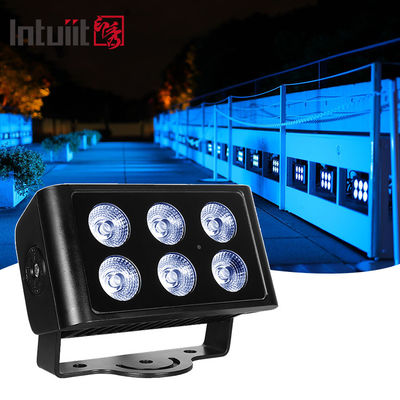 6x5W مقاوم للماء Ip65 مربع Rgbw مصباح LED خارجية مصباح الفيضانات الحديقة الخارجية المناظر الطبيعية الزخرفية مربع مصباح LED أضواء الفيضانات