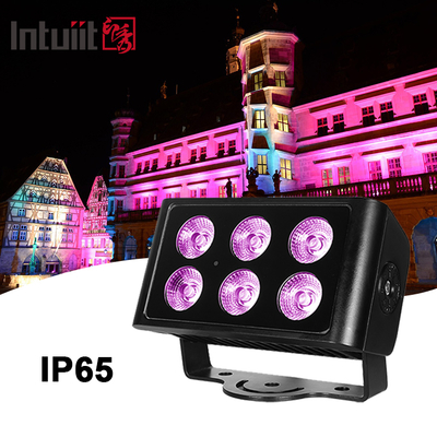 6x5 واط RGB RGBW ضوء غاسل جداري LED خارجي IP65 كشاف ضوئي مبهر ستروب