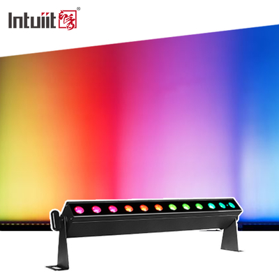 أضواء LED علوية IP20 تعمل بالبطارية، إضاءة جدارية LED 12x2 واط RGBW 4 في 1، إضاءة مسرح بار، تحكم صوتي