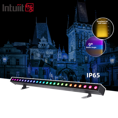 24x2W IP65 مقاوم للماء بطارية Led الجدار غسالة ضوء RGBW 4 في 1 الجدار غسالة ضوء في الهواء الطلق