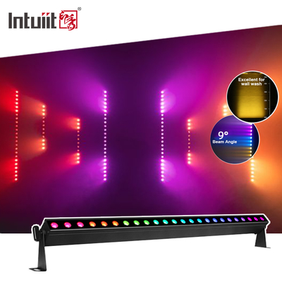 ضوء مسرح LED غاسل للجدران عالي الجودة يعمل بالبطارية 24X2W RGBW 4 في 1 DMX512