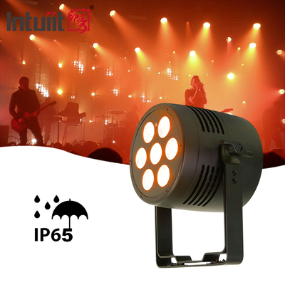 7x20w IP65 DMX512 مرحلة مضاءات الحفلات البار Rgbwa-uv 6in1 Led Par Can Light DJ الحفلات الديسكو